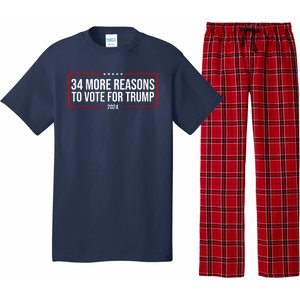 34 Reasons To Vote For Trump 2024 Election Pajama Set