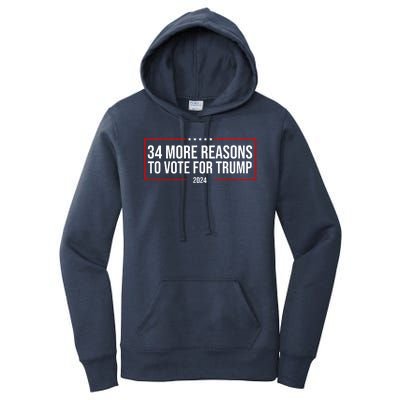 34 Reasons To Vote For Trump 2024 Election Women's Pullover Hoodie