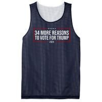 34 Reasons To Vote For Trump 2024 Election Mesh Reversible Basketball Jersey Tank