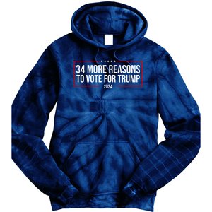 34 Reasons To Vote For Trump 2024 Election Tie Dye Hoodie