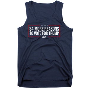 34 Reasons To Vote For Trump 2024 Election Tank Top