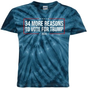 34 Reasons To Vote For Trump 2024 Election Kids Tie-Dye T-Shirt