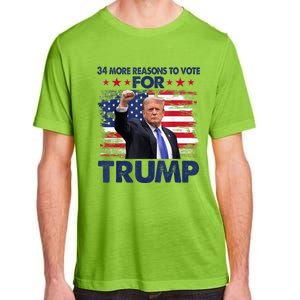 34 Reasons To Vote Convicted Felon 2024 Adult ChromaSoft Performance T-Shirt