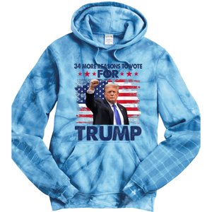 34 Reasons To Vote Convicted Felon 2024 Tie Dye Hoodie