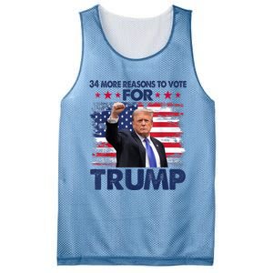 34 Reasons To Vote Convicted Felon 2024 Mesh Reversible Basketball Jersey Tank