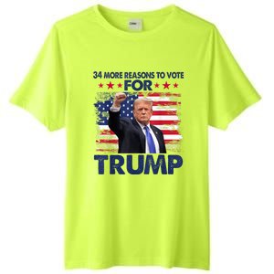 34 Reasons To Vote Convicted Felon 2024 Tall Fusion ChromaSoft Performance T-Shirt