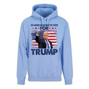 34 Reasons To Vote Convicted Felon 2024 Unisex Surf Hoodie