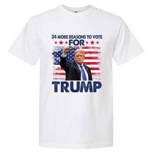 34 Reasons To Vote Convicted Felon 2024 Garment-Dyed Heavyweight T-Shirt