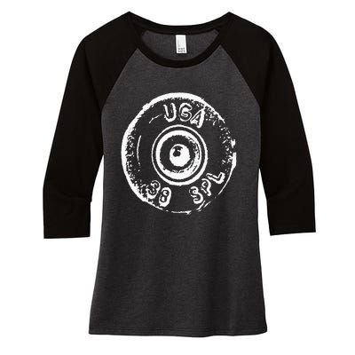 38 Special Women's Tri-Blend 3/4-Sleeve Raglan Shirt