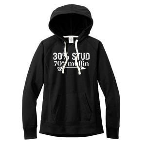 30% Stud 70% Muffin Women's Fleece Hoodie