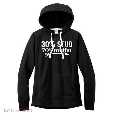 30% Stud 70% Muffin Women's Fleece Hoodie