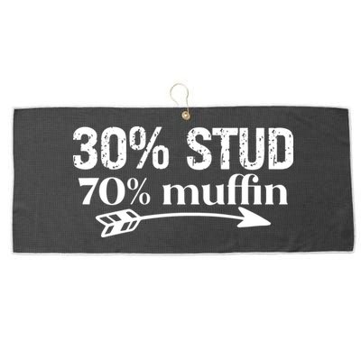 30% Stud 70% Muffin Large Microfiber Waffle Golf Towel