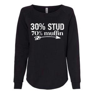 30% Stud 70% Muffin Womens California Wash Sweatshirt