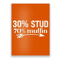 30% Stud 70% Muffin Poster