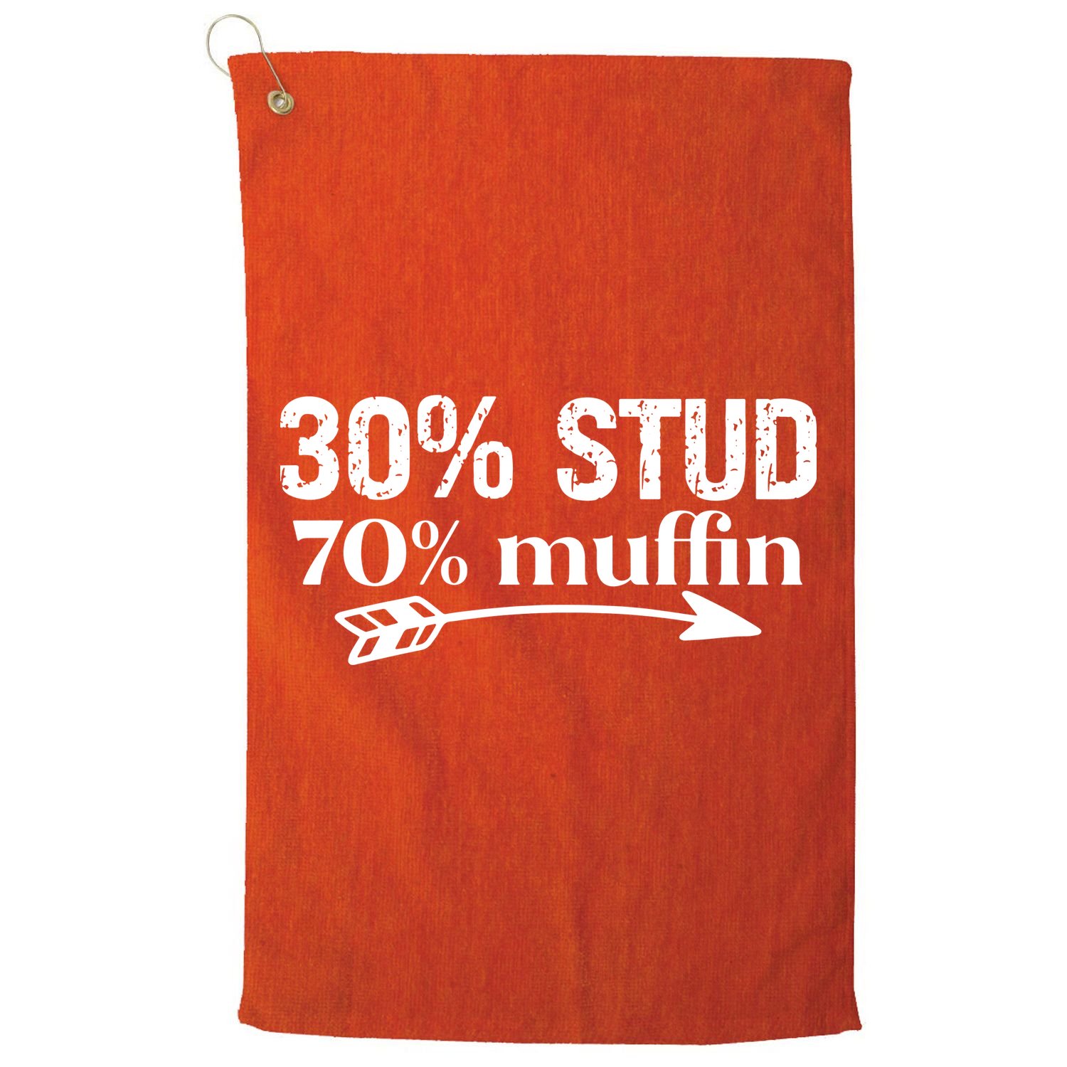 30% Stud 70% Muffin Golf Towel