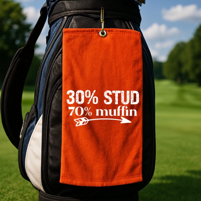 30% Stud 70% Muffin Golf Towel