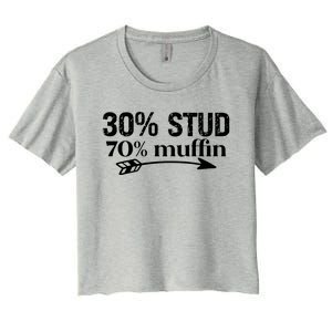 30% Stud 70% Muffin Women's Crop Top Tee