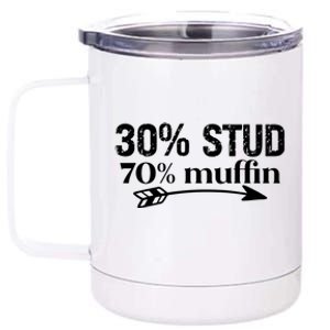 30% Stud 70% Muffin 12 oz Stainless Steel Tumbler Cup