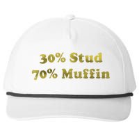 30% Stud 70% Muffin Snapback Five-Panel Rope Hat