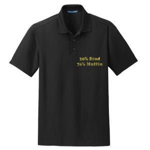 30% Stud 70% Muffin Dry Zone Grid Polo