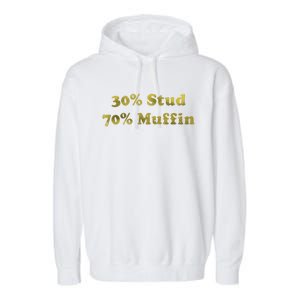 30% Stud 70% Muffin Garment-Dyed Fleece Hoodie