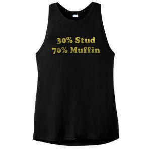 30 Stud 70 Muffin Ladies PosiCharge Tri-Blend Wicking Tank