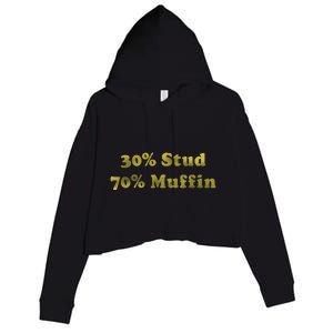 30 Stud 70 Muffin Crop Fleece Hoodie