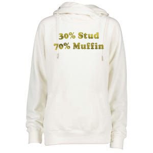 30 Stud 70 Muffin Womens Funnel Neck Pullover Hood