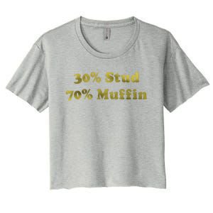 30 Stud 70 Muffin Women's Crop Top Tee