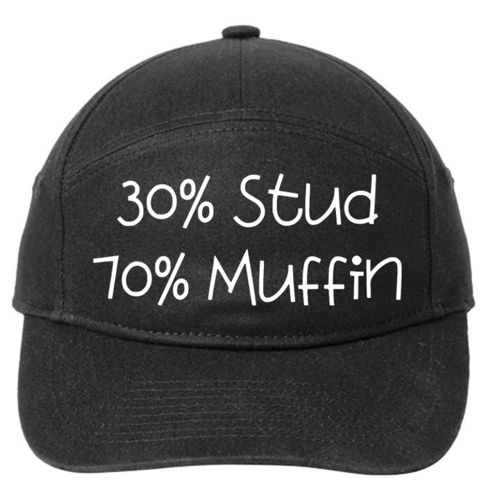 30 Stud 70 Muffin Funny 7-Panel Snapback Hat