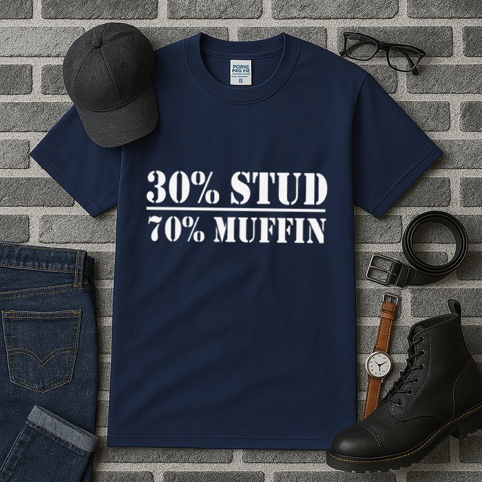 30 Stud 70 Muffin Funny Valentines Day Stud Muffin Tall T-Shirt