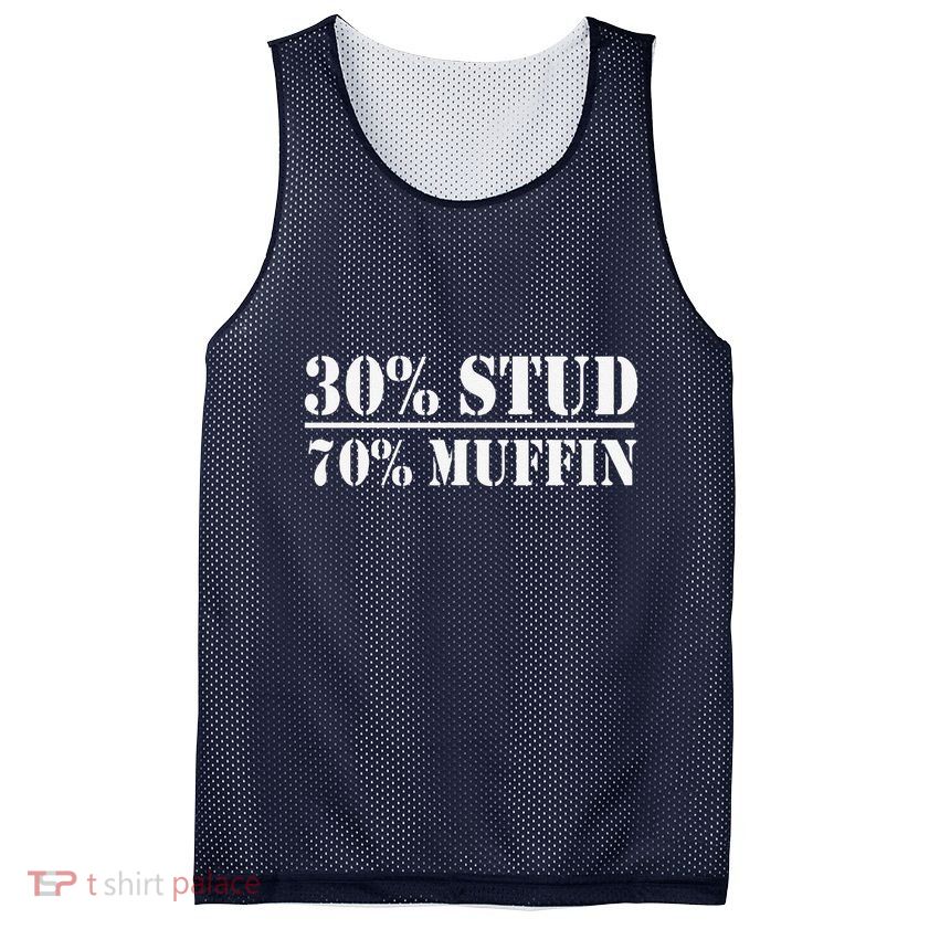 30 Stud 70 Muffin Funny Valentines Day Stud Muffin Mesh Reversible Basketball Jersey Tank