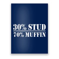 30 Stud 70 Muffin Funny Valentines Day Stud Muffin Poster