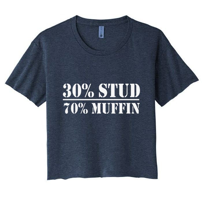 30 Stud 70 Muffin Funny Valentines Day Stud Muffin Crop Top