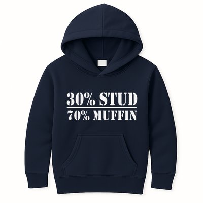 30 Stud 70 Muffin Funny Valentines Day Stud Muffin Kids Hoodie