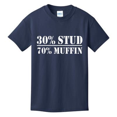30 Stud 70 Muffin Funny Valentines Day Stud Muffin Kids T-Shirt