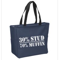 30 Stud 70 Muffin Funny Valentines Day Stud Muffin Zip Tote Bag