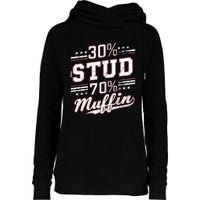 30 Stud 70 Muffin Vintage Retro Funny Joke Sarcasm Womens Funnel Neck Pullover Hood