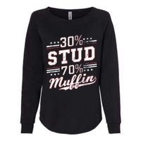 30 Stud 70 Muffin Vintage Retro Funny Joke Sarcasm Womens California Wash Sweatshirt