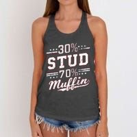 30 Stud 70 Muffin Vintage Retro Funny Joke Sarcasm Women's Knotted Racerback Tank