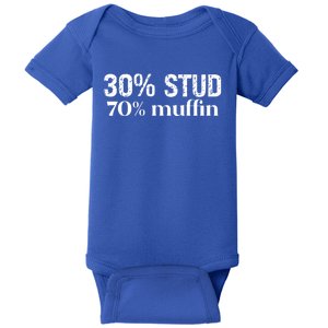 30 Stud 70 Muffin Funny Valentine Sayings FatherS Day Gift Baby Bodysuit