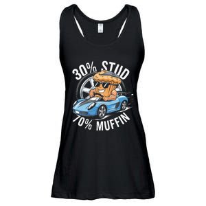 30 Stud 70 Muffin 30 Percent Stud 70 Percent Muffin Ladies Essential Flowy Tank