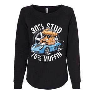 30 Stud 70 Muffin 30 Percent Stud 70 Percent Muffin Womens California Wash Sweatshirt