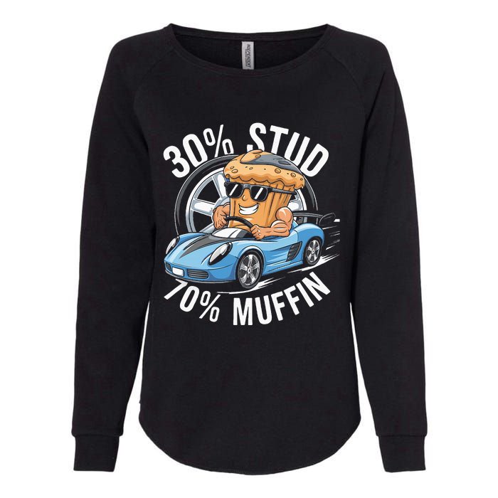 30 Stud 70 Muffin 30 Percent Stud 70 Percent Muffin Womens California Wash Sweatshirt