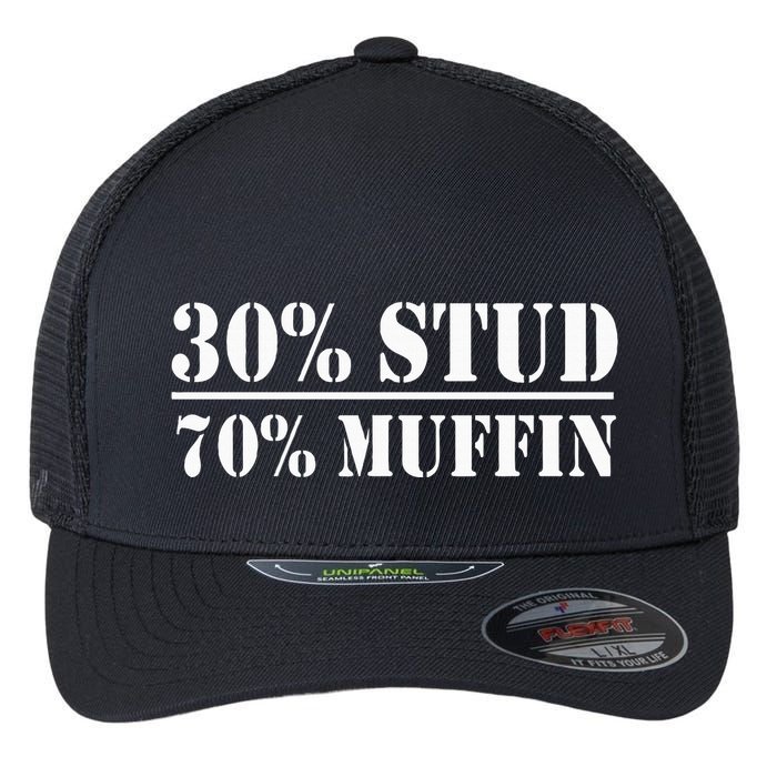 30 Stud 70 Muffin Funny Valentines Day Stud Muffin Flexfit Unipanel Trucker Cap