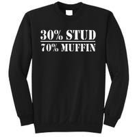 30 Stud 70 Muffin Funny Valentines Day Stud Muffin Sweatshirt