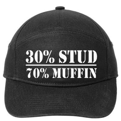 30 Stud 70 Muffin Funny Valentines Day Stud Muffin 7-Panel Snapback Hat