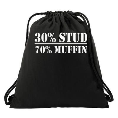 30 Stud 70 Muffin Funny Valentines Day Stud Muffin Drawstring Bag