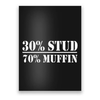 30 Stud 70 Muffin Funny Valentines Day Stud Muffin Poster