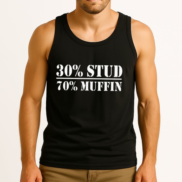 30 Stud 70 Muffin Funny Valentines Day Stud Muffin Tank Top